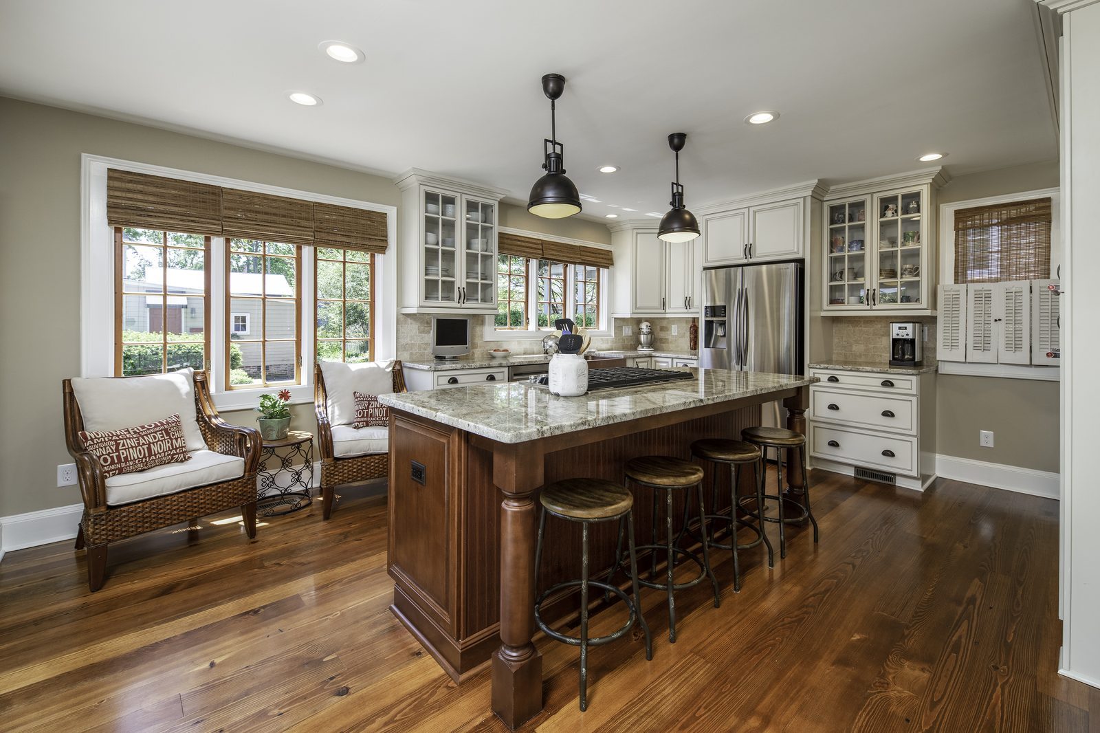 Completed REMODPOD kitchen renovation with new cabinetry